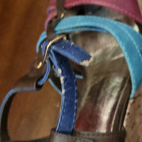 G:21 Strappy Sandals High Wedge Heel 6.5 - Picture 4 of 8